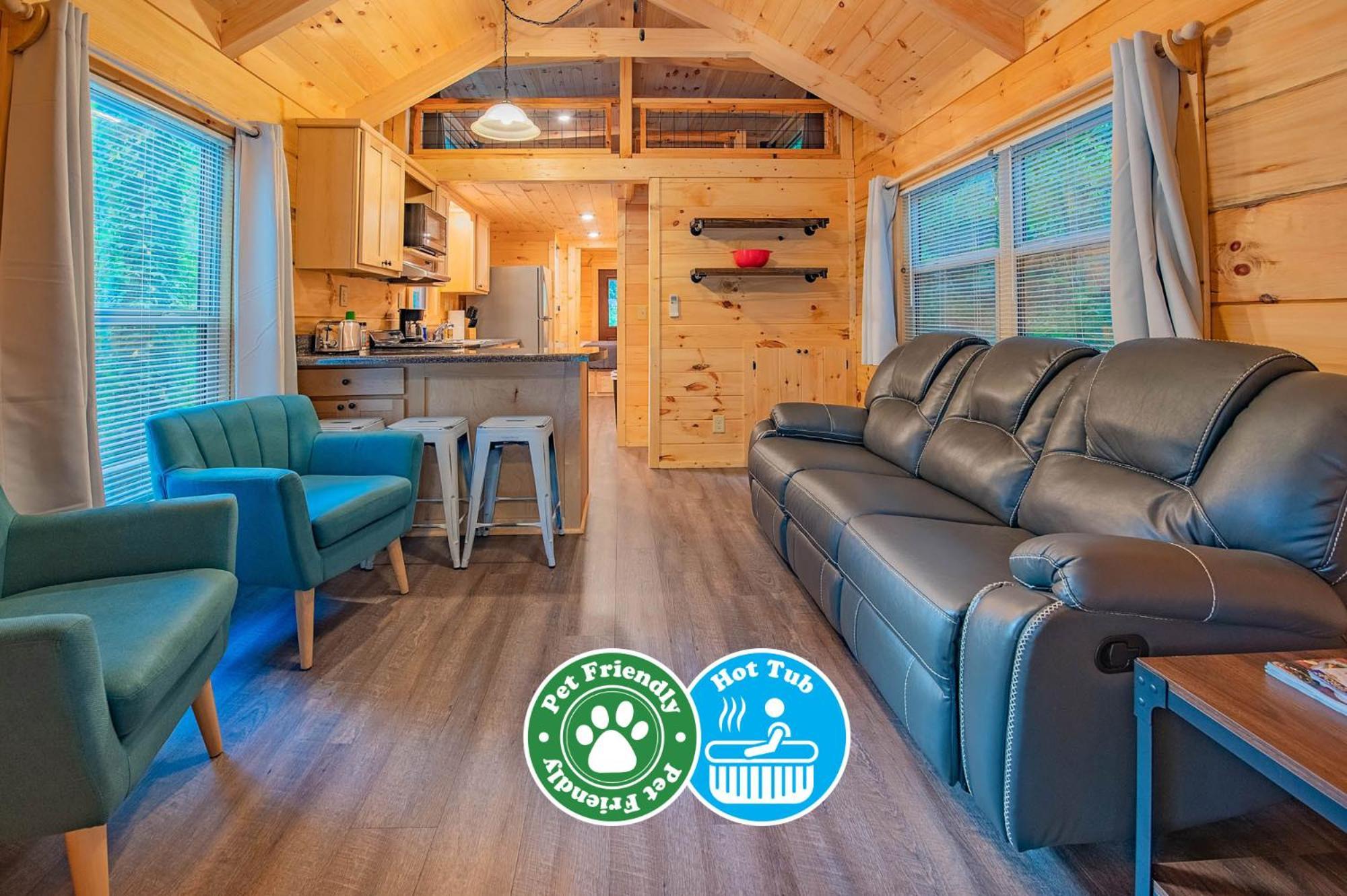 Tiny Cabin Village Private Hot Tub Lynda Cabin Chattanooga Bagian luar foto